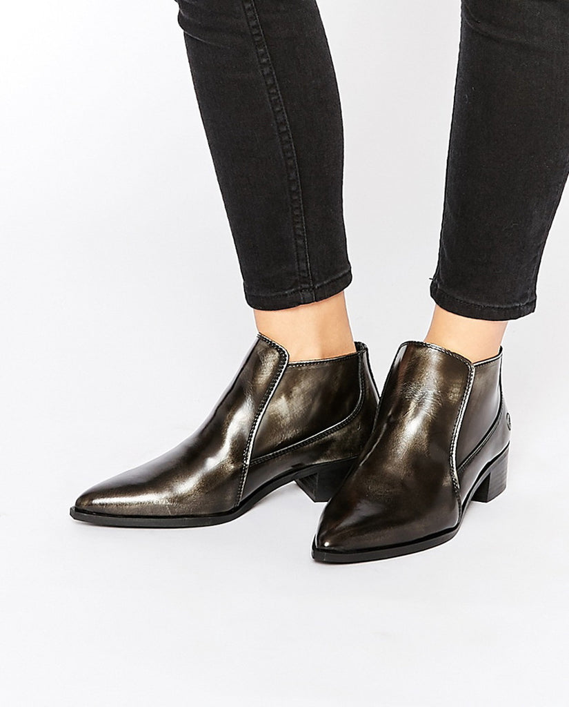 Brushed Leather Boots