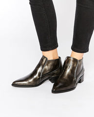 Brushed Leather Boots