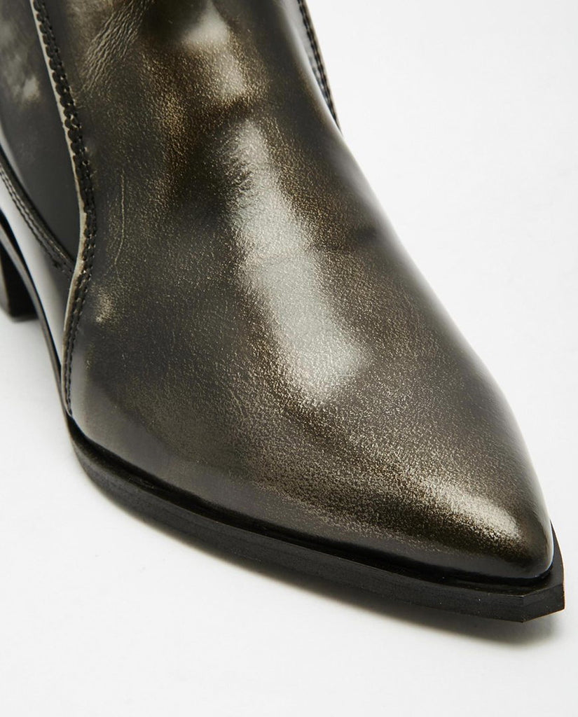 Brushed Leather Boots
