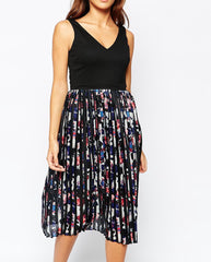 Pleated Skirt Dress
